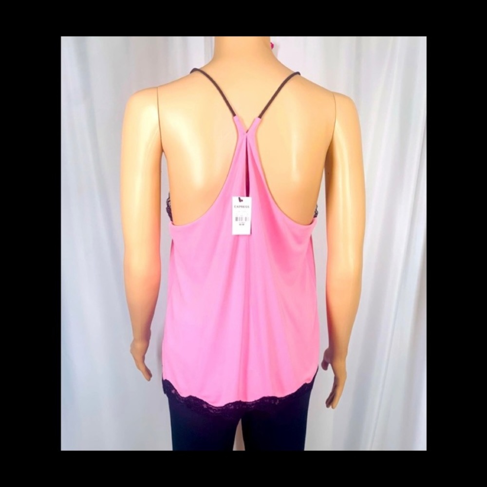 Express Racerback Lace Front Cami - Picture 2 of 2